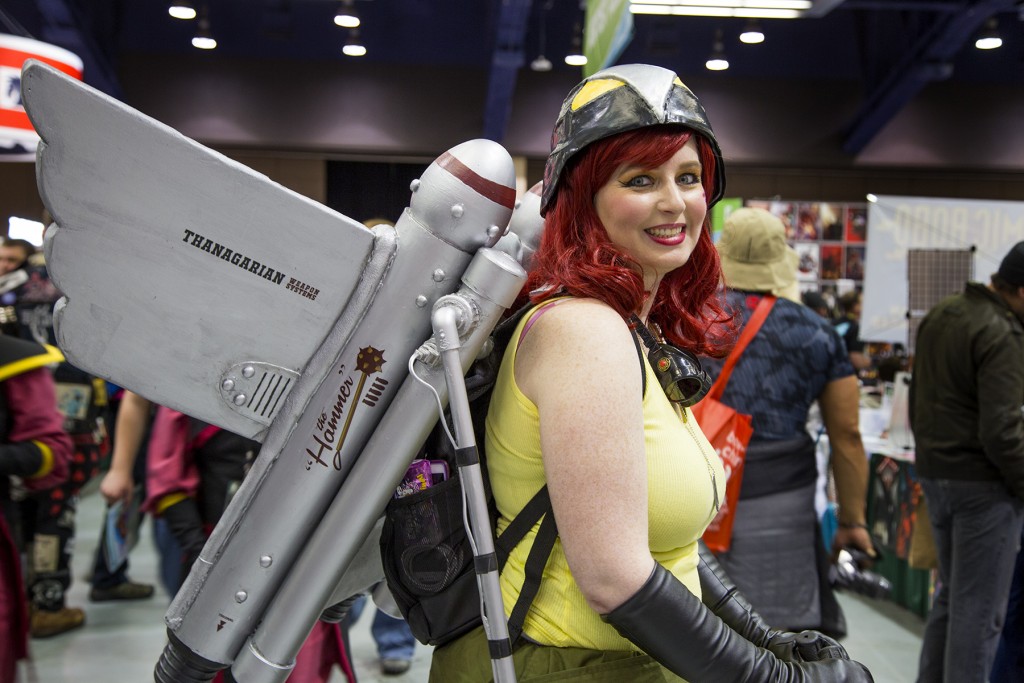 Hawk Girl Bombshell cosplayer at Emerald City Comicon 2016 in Seattle, WA.