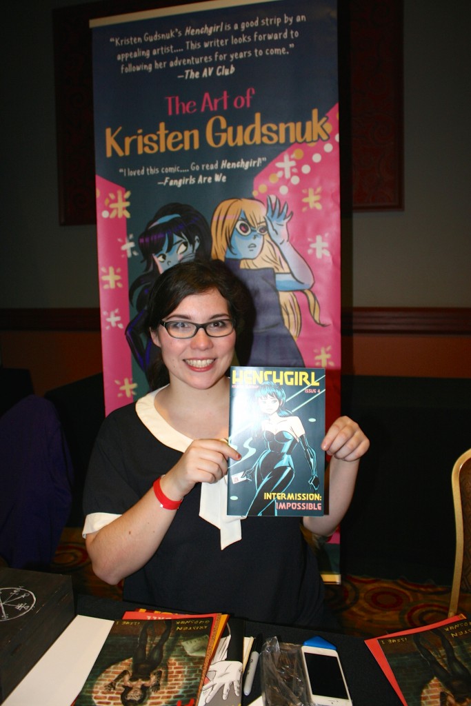 Comic book artist Kristen Gudsnek.